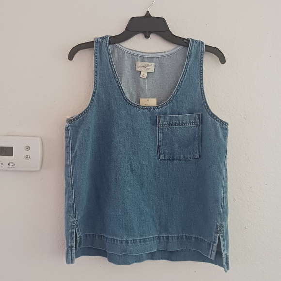 Women's Denim Top Medium Wash - Picture 2 of 6
